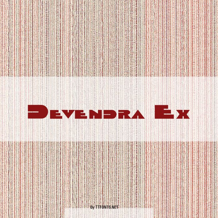 Devendra Ex example